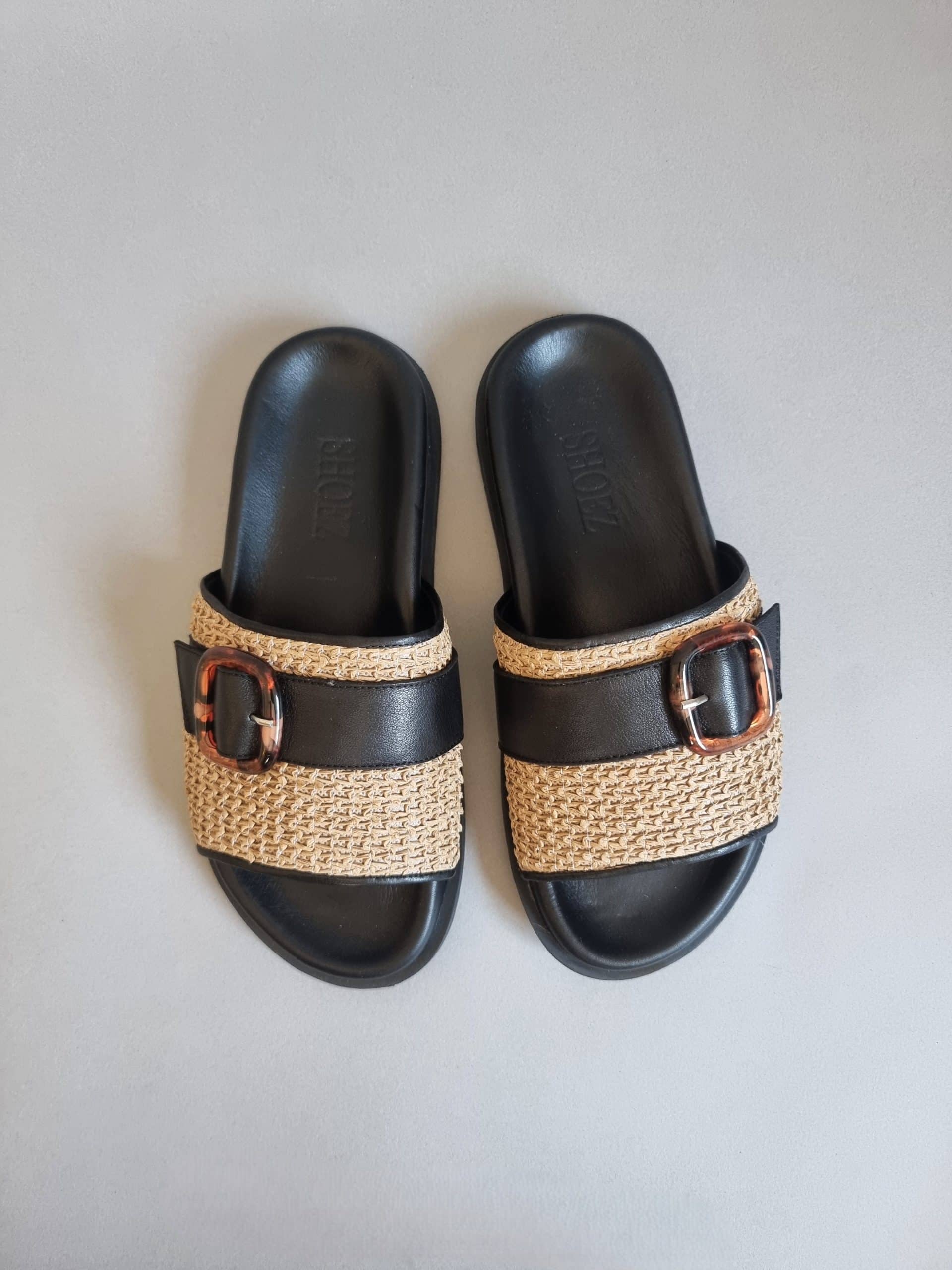 Isabella Rafia Black